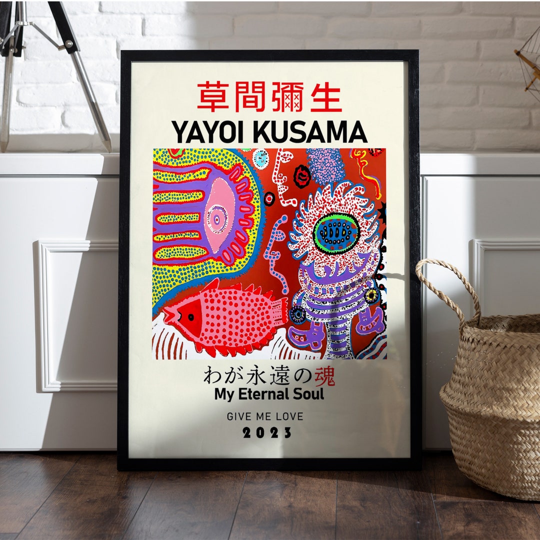 Yayoi Kusama Give Me Love Yayoi Kusama Print Exhibition Etsy