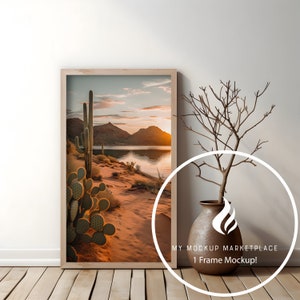 Single Frame Mockup, Modern Decor, 1 Frame Mockup, Mockup, Frame Mockup, Interior Mockup, Editable Mockup, Styled Interior Mockup, PSD File