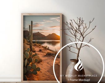 Maquete de quadro único, decoração moderna, maquete de 1 quadro, maquete, maquete de quadro, maquete de interior, maquete editável, maquete de interior estilizado, arquivo PSD