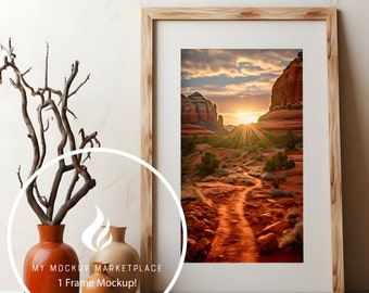 Maquete de quadro único, decoração moderna, maquete de 1 quadro, maquete, maquete de quadro, maquete de interior, maquete editável, maquete de interior estilizado, arquivo PSD
