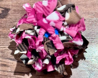 Snuffle Ball: Fleece Treat Dispenser, Foraging Toy for Small Pets