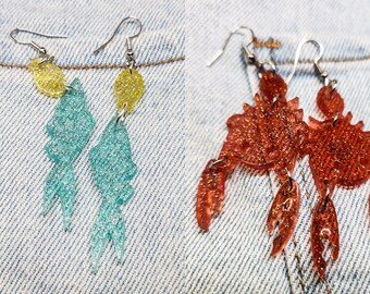Handmade earrings, earrings handmade, handmade jewelry earrings dangle, resin earrings, earrings, custom earrings, dangle earrings