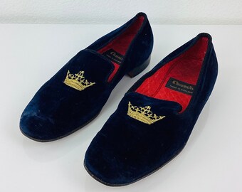 Mezlan Dark Blue Velvet Loafers Mezlan Men main image 3