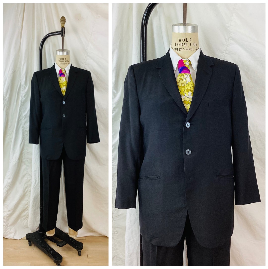スーツ vintage VAN JAC 3piece suit setup em Textured Travel Suit Jacket