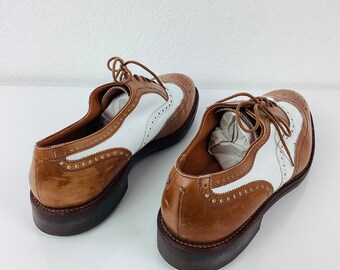 Vintage POLO by RALPH LAUREN Brown & White Wingtips  display picture 2
