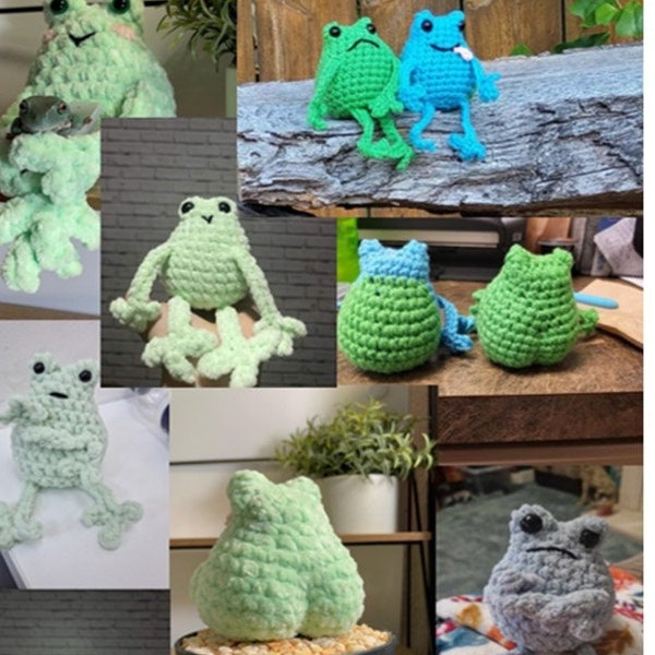 Chunky Leggy Frog - No Sew - PDF Pattern Only!