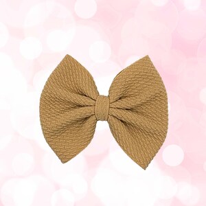 TAN | Baby or Toddler Bow
