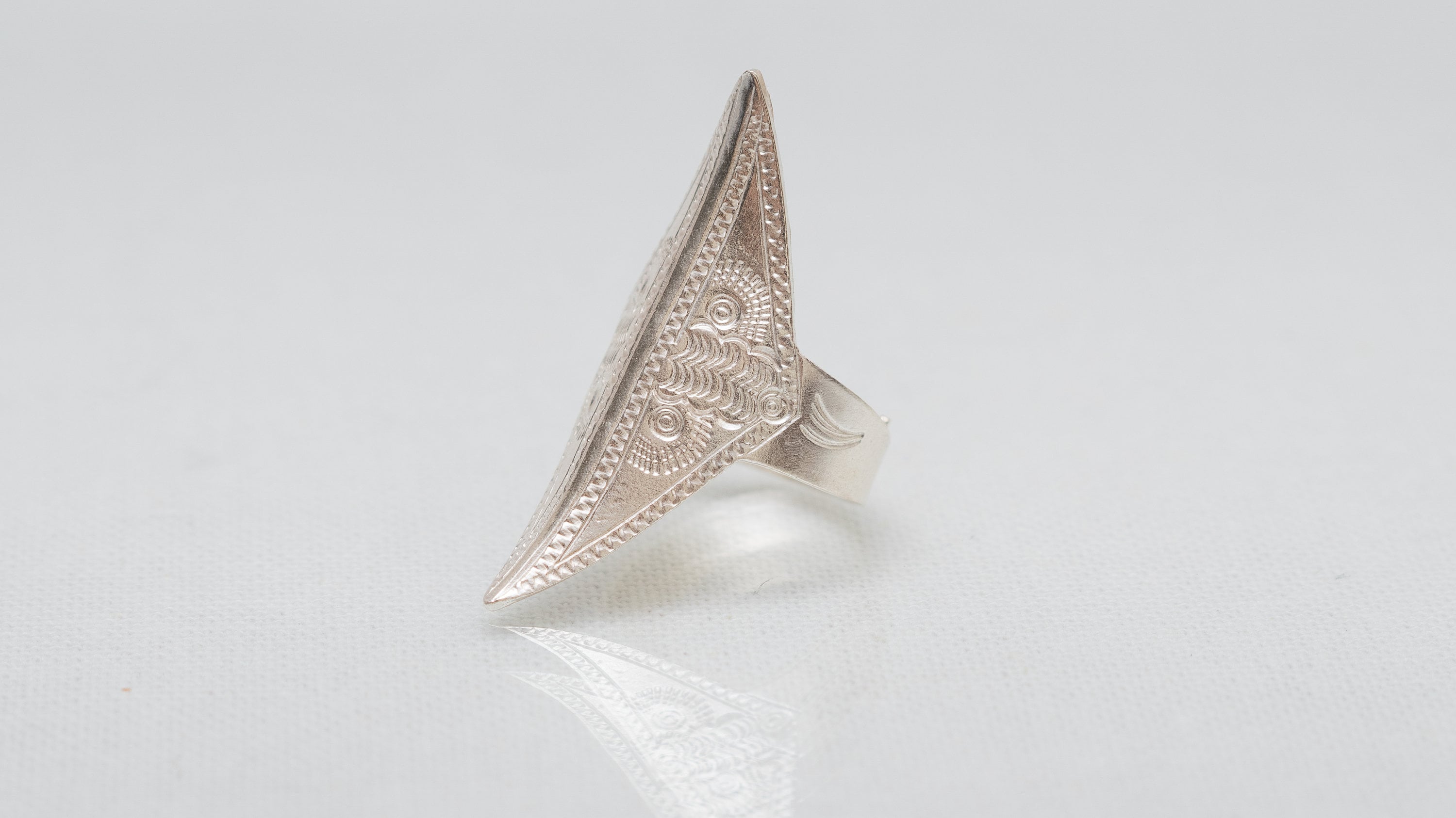 Original Hmong Silver Ring (nplhaib Kooj Npliam) ***free