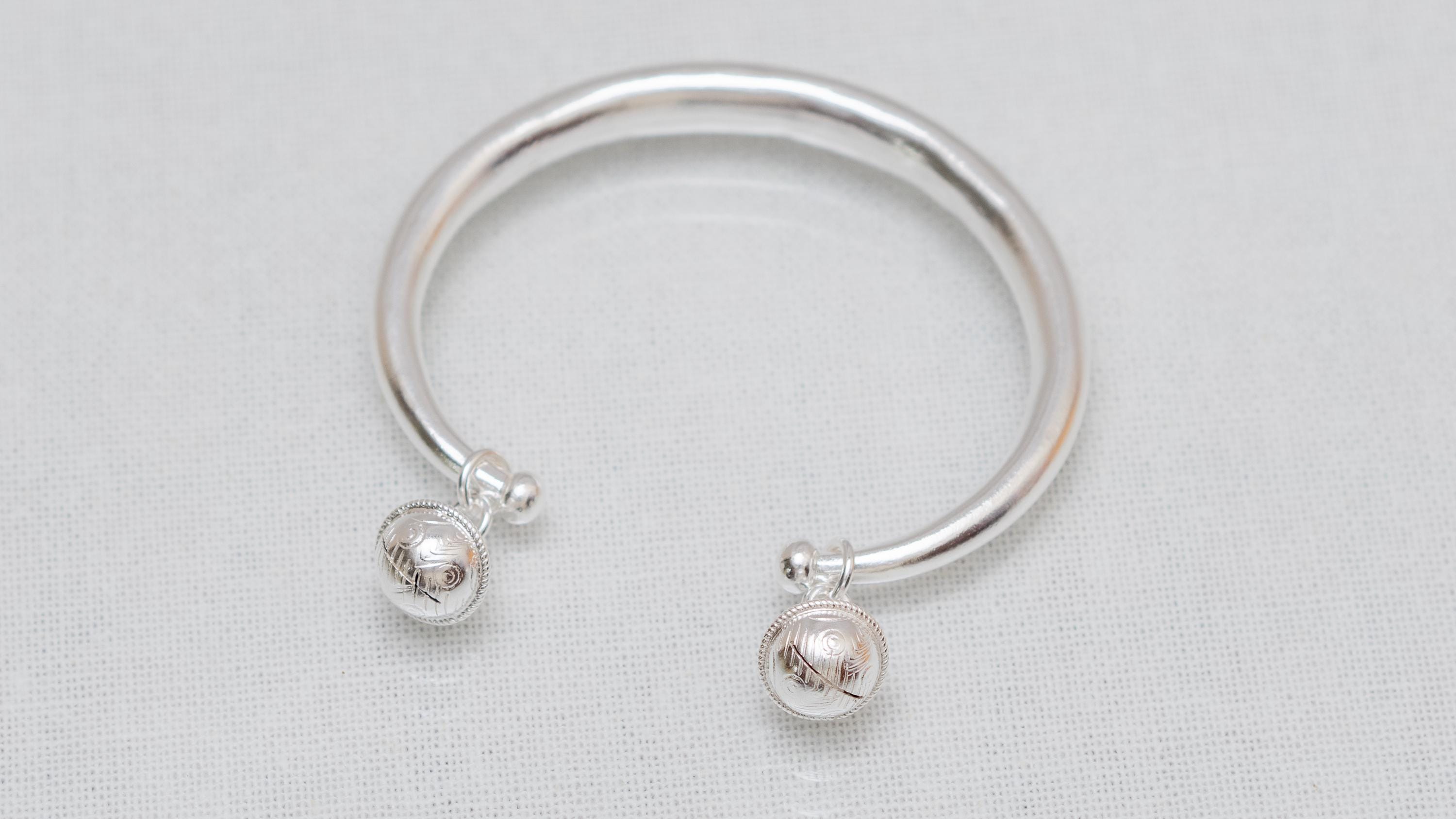 Hmong or Miao original simple bangle (for wrist size 6-6.5 inches)