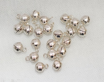 6mm 925 Sterling Silver Plain Bells