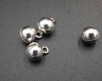 8mm 925 Sterling Silver Plain Bells