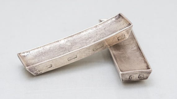 Antique Fine Silver Bar, Hmong Silver Ingot, Chinese Vietnamese