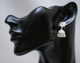 Silver Umbrella Stud Earrings