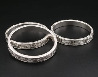 Hmong or Miao Silver Bangle