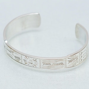 Original Hmong or Miao Handmade Silver Bangle