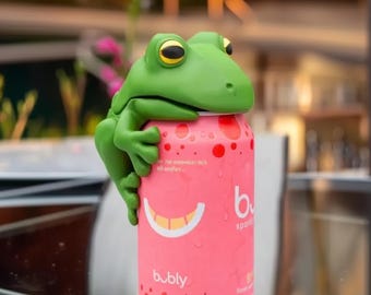 Frog Drink Protector – Funny Reusable Soda Can Cover