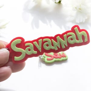 Mean One Personalized Keychain - Custom Name Stocking Stuffer - Christmas Gifts For Kids