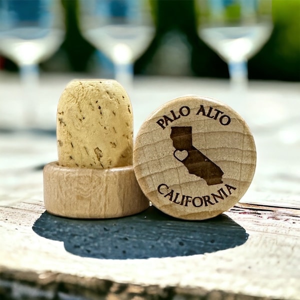 Engraved Wine Stoppers All States: New York Favors, California Favors, Florida Favors | Engraved Corks for Weddings