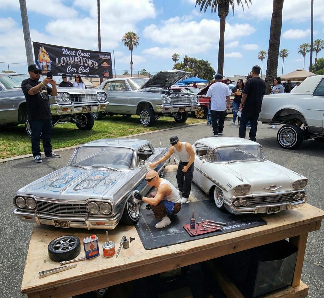 Lowrider Mechanic Crew | West Coast Homies | RC Scale Accessory Figure ...