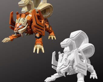 Raikou Tuonante - Statua dipinta a mano O kit modello non verniciato - Figura robot bestia leggendaria Pokemon stampata in 3D - PLA+