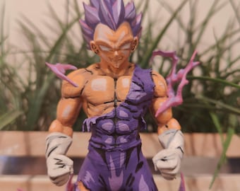 Statue Ultra Ego Vegeta | Forme du dieu de la destruction | Figurine Granolah Saga | PLA+ résistant aux chocs imprimé en 3D | Cadeau déco exclusif manga