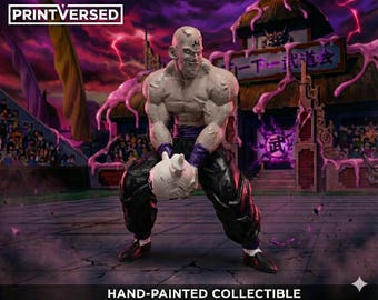 Statue de Yamu | Méchant Majin Saga | Figurine de combattant du tournoi mondial | PLA+ résistant aux chocs imprimé en 3D | Cadeau déco anime des années 90 pour la salle de sport