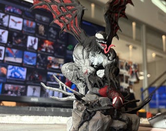 Statue symbiote ailée | King in Black Anti-Héros | Figurine monstre extraterrestre | PLA+ imprimé en 3D résistant aux chocs | Cadeau déco d'étagère de bande dessinée