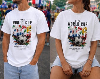 2026 FIFA World Cup Soccer T-Shirt | Football Fan Apparel | Graphic Tee