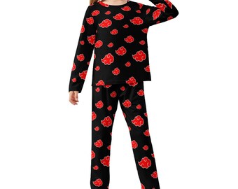 Akatsuki Long Sleeve Girl Pajama Suit (Full printing)