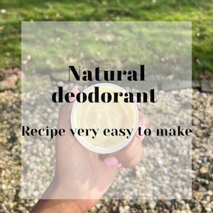 Natural deodorant recipe (only 4 ingredients)