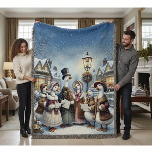 A Christmas Carol Blanket - Etsy