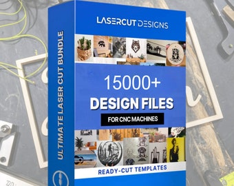 15,000+ Laser Cutting Files Bundle | Svg Dxf Cdr AI Pdf | CNC Cricut Glowforge Silhouette Compatible | Instant Download