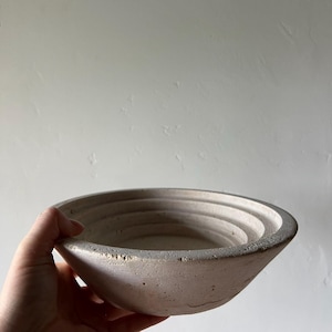 Circular Travertine Bowl with Layers