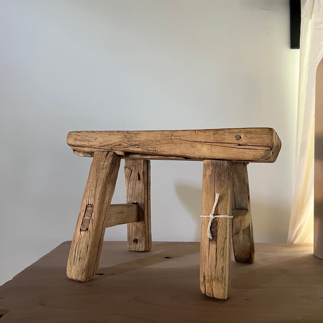 Reclaimed Wood Stools Etsy