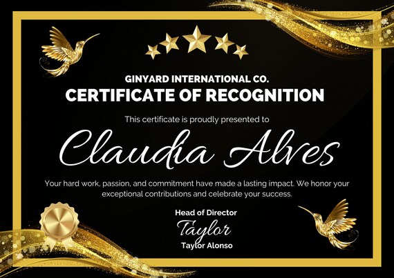 Certificate of Achievement