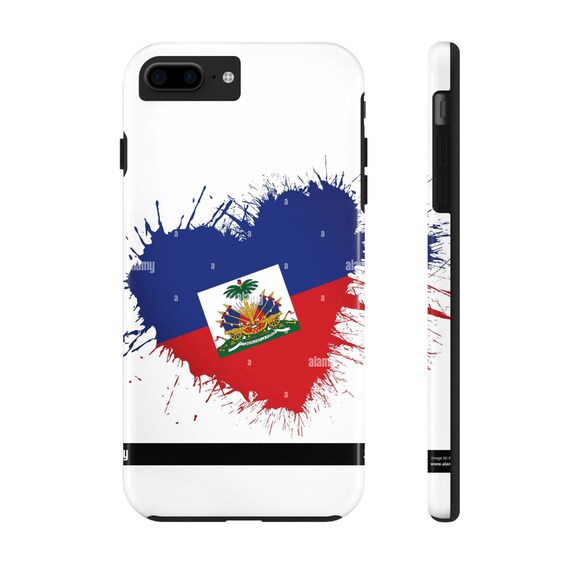 Haitian Pride Tough Phone Case, Durable Cell Protector, Best Gift for Haitian Heritage, Travel Accessory, Celebration of Culture