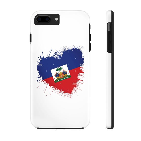 Haitian Pride Tough Phone Case, Durable Cell Protector, Best Gift for Haitian Heritage, Travel Accessory, Celebration of Culture