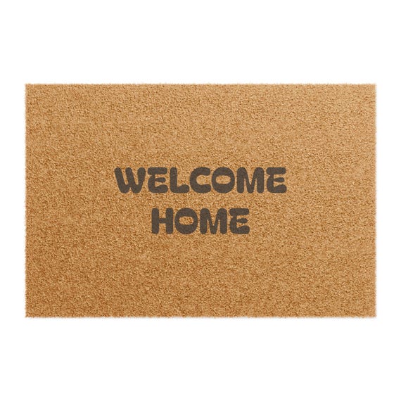Cozy Welcome Home Doormat | Indoor Outdoor Entry Rug, Personalized Housewarming Gift, Family Welcome Mat, Modern Home Decor