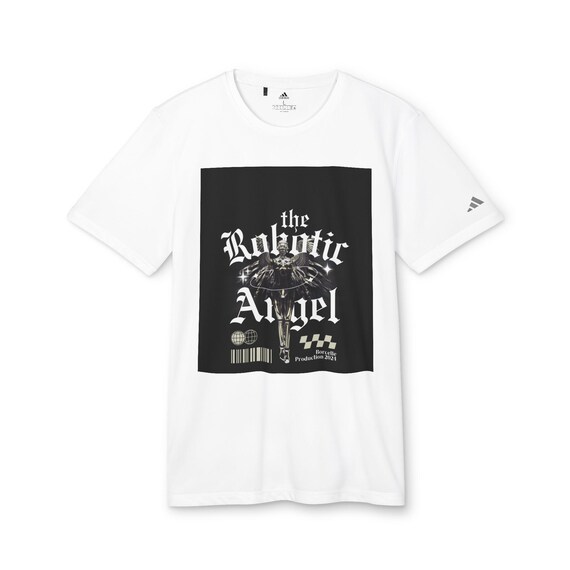Robotic Angel Sport T-Shirt, Unisex Activewear, Gym Top, Casual Wear, Gift for Fitness Enthusiasts, Trendy Graphic Tee
