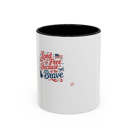 Patriotic Coffee Mug, Red White Blue Mug, 4th of July Gift, Veteran Appreciation, Memorial Day Coffee Cup, Independence Day Decor