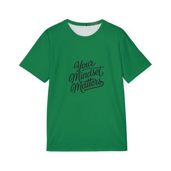 Men's Sports Jersey - Your Mindset Matters Shirt, Activewear, Athletic Top, Gift for Fitness Enthusiasts, Inspirational Apparel
