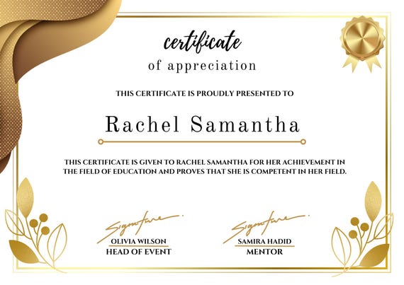 Certificate Template