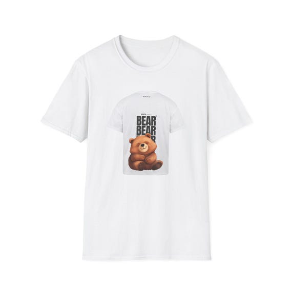 Cute Bear Graphic T-Shirt Unisex Apparel