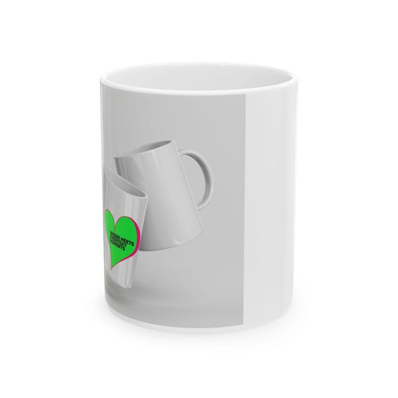 Heartfelt Ceramic Mug - Perfect Gift for Coffee Lovers, Personalized Drinkware, Fun Office Mug, Ideal for Holidays, 11oz & 15oz Sizes