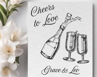 Modern Wedding Plate Card: Minimalist Thank You Note (Printable Canva Template)