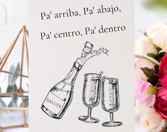 Salud Cheers Wedding Bar Sign: Editable Welcome Drinks Poster (Digital Download)