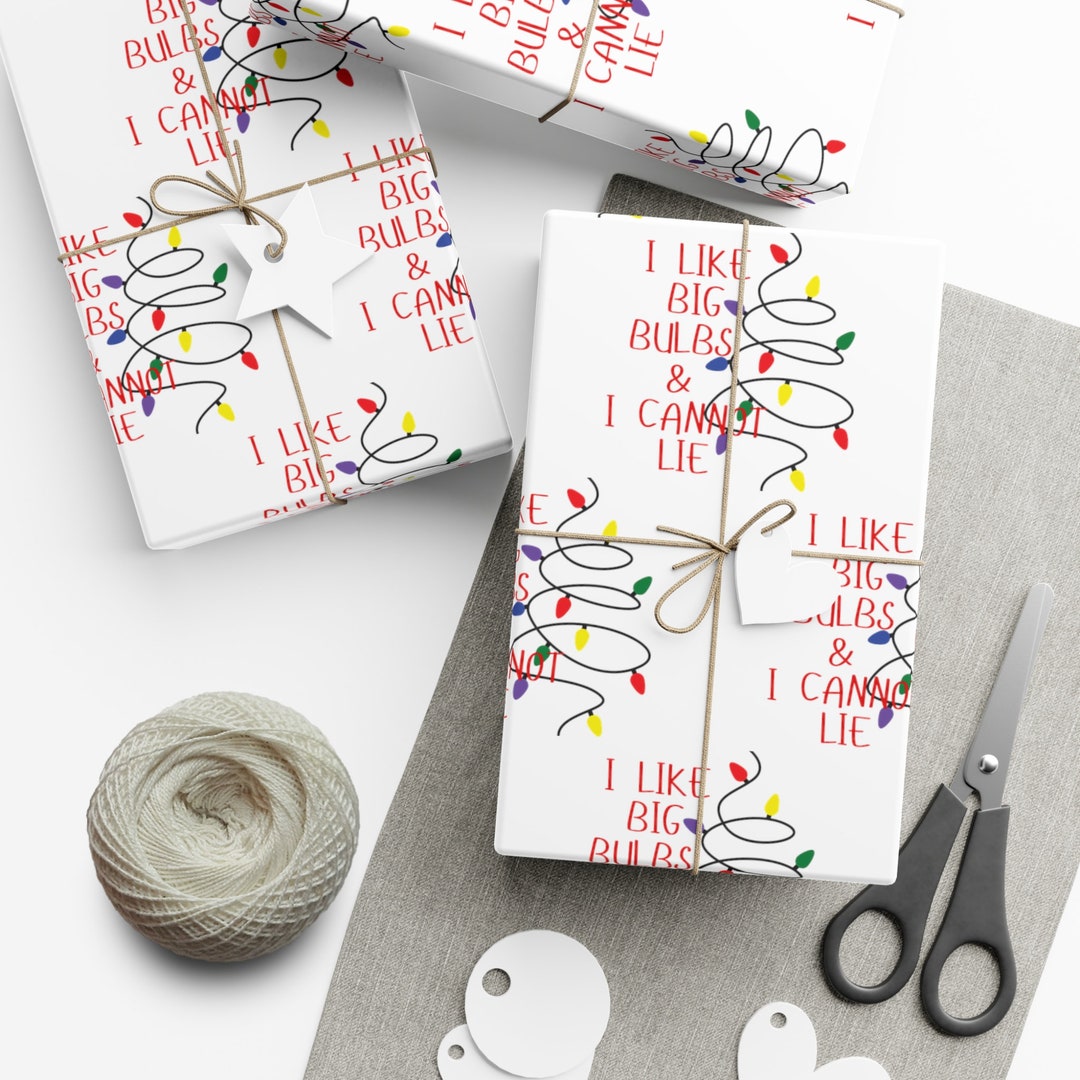 Funny Christmas Wrapping Paper White Christmas Funny Gift Etsy