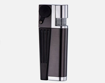 Portable Pipe Lighter Creative Foldable Metal Lighter Pipe Combination  Silver