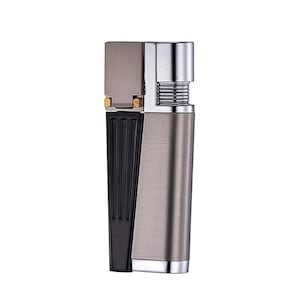 Portable Pipe Lighter Creative Foldable Metal Lighter Pipe Combination Black