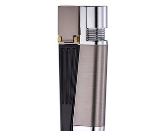 Portable Pipe Lighter Creative Foldable Metal Lighter Pipe Combination Black